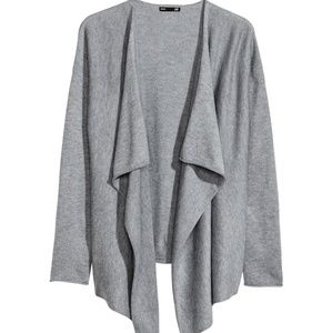 H&M Women's Gray Fine-knit Cardigan